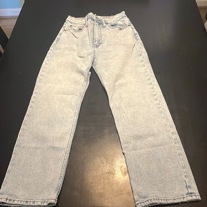 Abercrombie & Fitch Ankle Straight High Rise Jeans